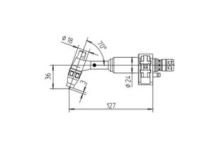 Гусак горелки ABITIG WH 200 W 70°